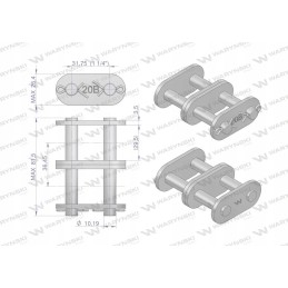 Grandininė spyna r2 1 1 4 Warynski