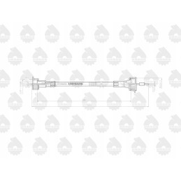 Linka mtg motovalandų skaitiklis l 580mm 1667951m91 mf