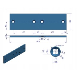 Ilgas dešinysis slydimas kairysis 3411504 A42 Lemken Warynski