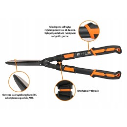 Teger teleskopinės gyvatvorių žirklės