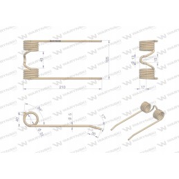 Rinktuvo pirštas naudojamas John Deere E17615E