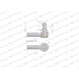 Vairo jungtis 106mm m24x1 5 1531204c1 waryn