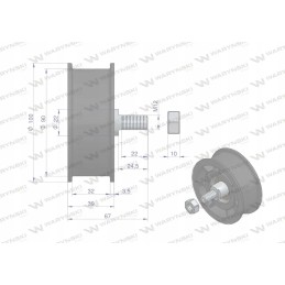 Įtempimo ritinėlių komplektas, lenkiški Anna Waryns guoliai