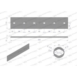 Ilgas stačiakampis bėgikas, kairėje dešinėje, Warynski virtuvė