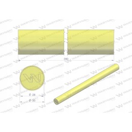 Poliuretano amortizatoriaus volelis 30x390 Warynski