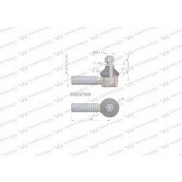 Vairo jungtis 100mm m22x1 5 l 5085076 waryn
