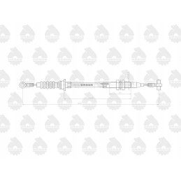 Stabdžių trosas l 1430mm 3714536m1 mf originalus ursus
