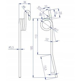 John Deere motociklo ritės pirštas