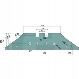 Ilgas dešinysis ir kairysis slydimas Kverneland Nr. 6 8 9 11