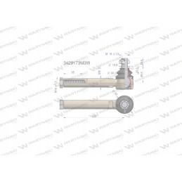 Vairo jungtis 178mm m18x1 5 3429173m3 atsargus