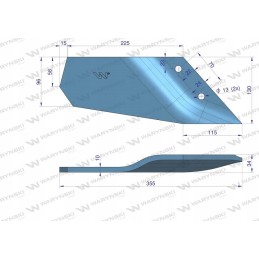 Išlenktas plūgas trumpas l lemken smaragd warynski