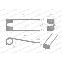 Paėmimo pirštas, skirtas naudoti su Deutz Fahr 6296285
