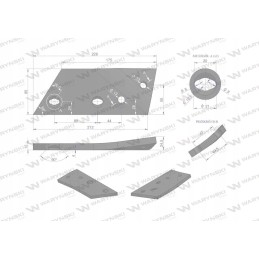 Dešinysis kalto priedų laikiklis, skirtas naudoti ant viršaus
