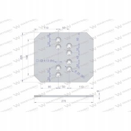 Galinė slydimo plokštė rl vis25 unia mx warynski