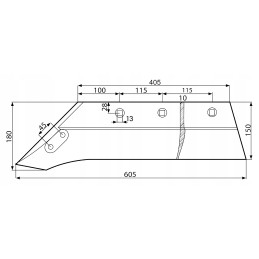 Dešinysis plūgas be kalto 16 Unia Atlas Oskar
