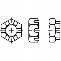 Karūninė veržlė din 937 m30 lemken zirkon 7