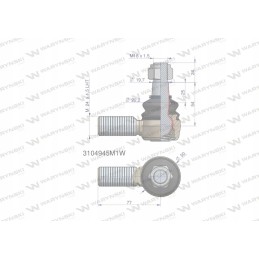Vairo jungtis 24x1 5l 3104945m1 Warynski