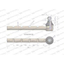 Apatinė vairo jungtis 1678023m1 Warynski