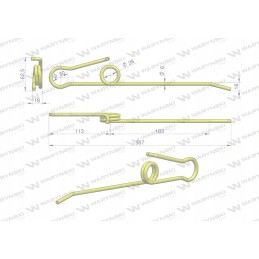 Antraštės vidurinio sparno lankstaus motowiddelio pirštas