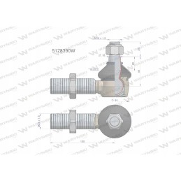 Vairo šarnyras m24x1 5 5178378 warynski