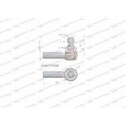 Vairo jungtis 106mm m24x1 5 3426773m3