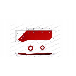 Kairė ašmenys 14 Kverneland 063017 Warynski