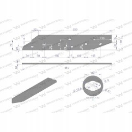 Ilgas dešinysis slydimas pagamintas iš Warynski boro plieno