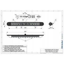 Oranžinė įspėjamoji lemputė ldo 2780