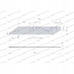 Galinis dešinysis slydimas po738 Unia XL Warynski