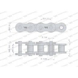 Ritininė grandinė 16ah 1 34ps ansi a 80h aplikacijos