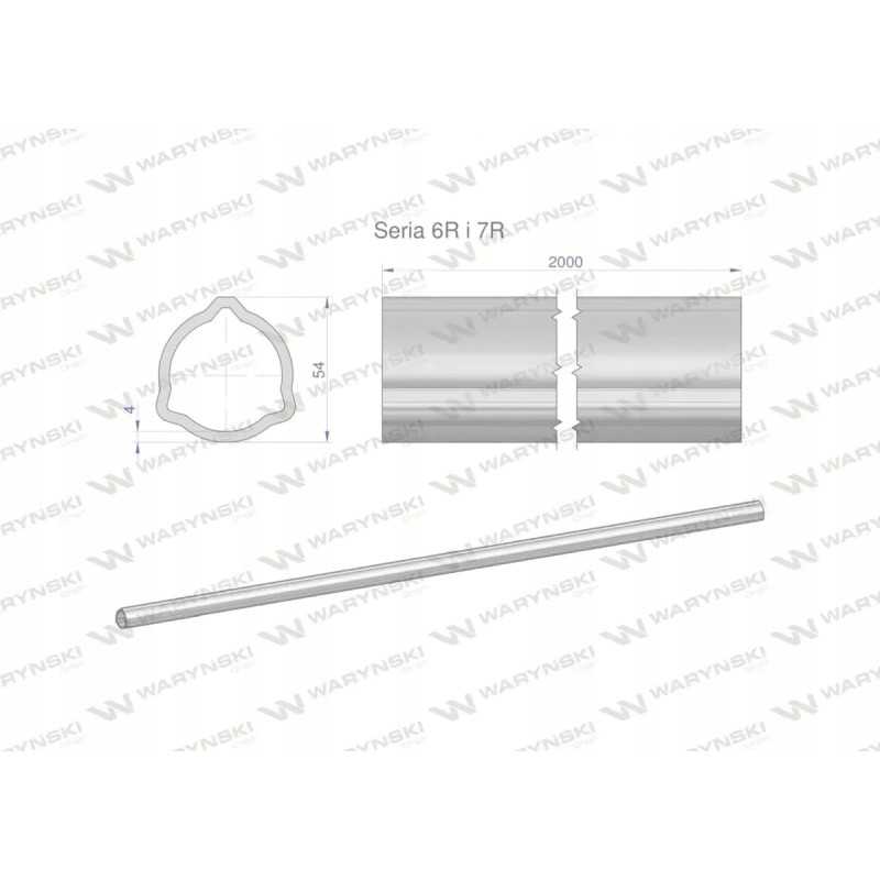 Išorinis trikampis vamzdis, serijos 6r ir 7r, skirtas velenui