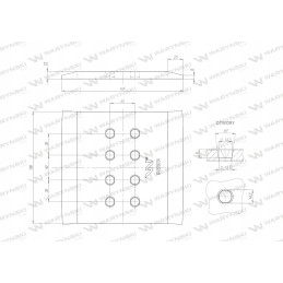 Didelė slydimo plokštė Kverneland plieno b