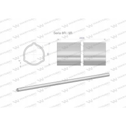 Išorinis trikampis vamzdis, serijos 8r ir 9r, velenui pr