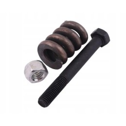 Varžtas ir spyruoklė jungties trinties velenui