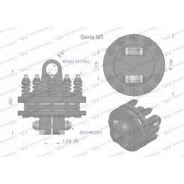 Veleno frikcinės sankabos serija 9r 1700nm 1 3 8 z6 velenas
