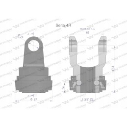 Šakinis krautuvas su žiedu 1 3 8 z6 27x82 4r ce serija