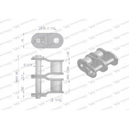 Grandinė pologniwo 12b 2 r2 3 4 warynski 10 vnt