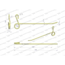 Lankstus pirštinis motociklas Warynski bizonui