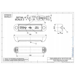 Mėlyna ldo 2781 įspėjamoji lemputė