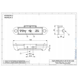 Mėlyna ldo 2781 įspėjamoji lemputė