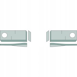 Peiliai kairėje 19mm 3mm 94mm 151386 0 granito x25 vnt.