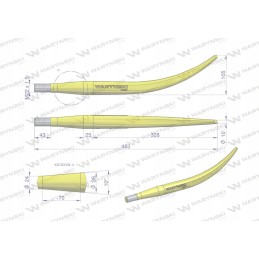 Krautuvas uždarantis Waryn round 480mm