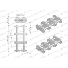 Grandininė spyna z20ah 3 ansi a warynski