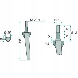 Forigo roteritalia rotoland varomųjų akėčių dantis