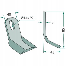Howard y Fei mulčerio peilis 13 0901049