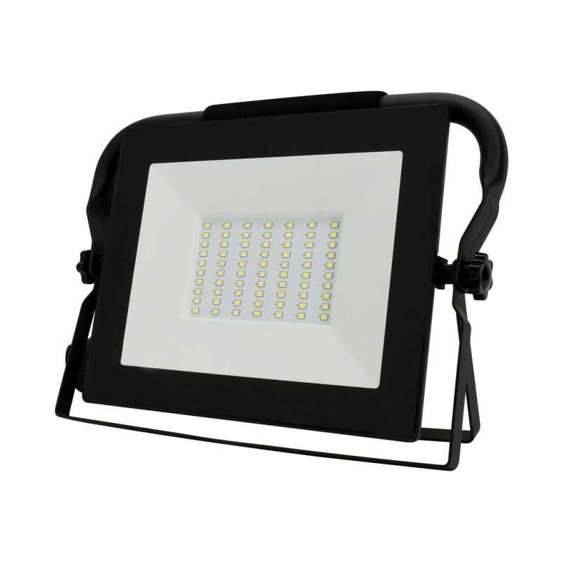 SMD LED prožektorius 50w 6000k 4320lm ip65 juodas p