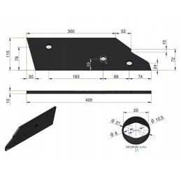Trumpas kairysis slydimas Kuhn 278075 Warynski