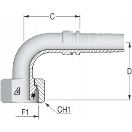 Armat wtl dn16 m24x1 5 16s 90