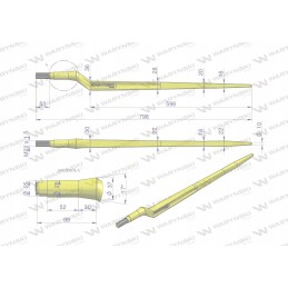 Universalus krautuvas zl 800 mm, Waryn apvalus