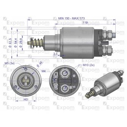 Starterio solenoidinis jungiklis 330 360 naujas